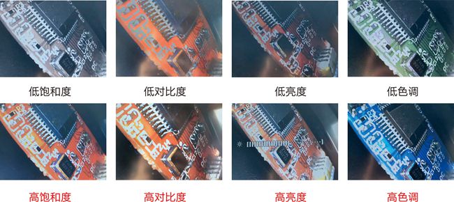 SIE工業(yè)視頻內窺鏡色調、飽和度效果對比