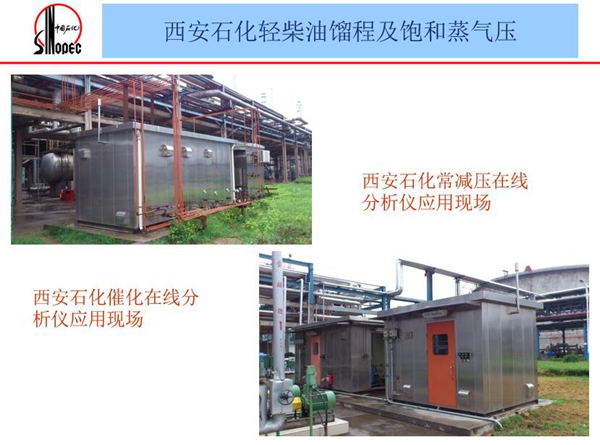 應(yīng)用案例二：西安石化常減壓在線分析儀和西安石化催化在線分析儀應(yīng)用現(xiàn)場