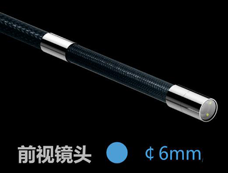 該款內(nèi)窺鏡鏡頭直徑6mm，公安刑偵、安保人員可通過(guò)門縫、窗戶等狹小空間實(shí)現(xiàn)對(duì)目標(biāo)觀測(cè)