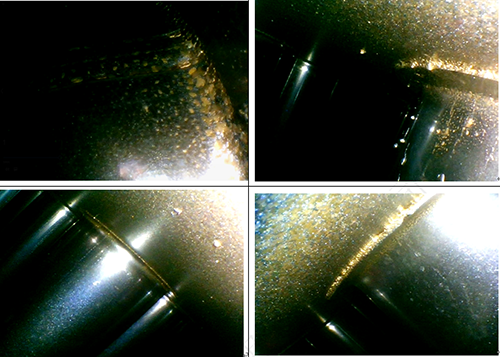 內(nèi)窺鏡焊縫檢測實拍效果