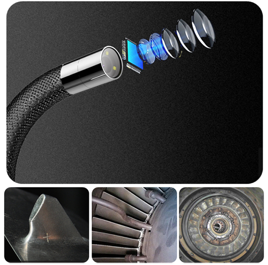 亞泰光電QIE系列高清內(nèi)窺鏡像素高達兩百萬，內(nèi)窺鏡成像高清