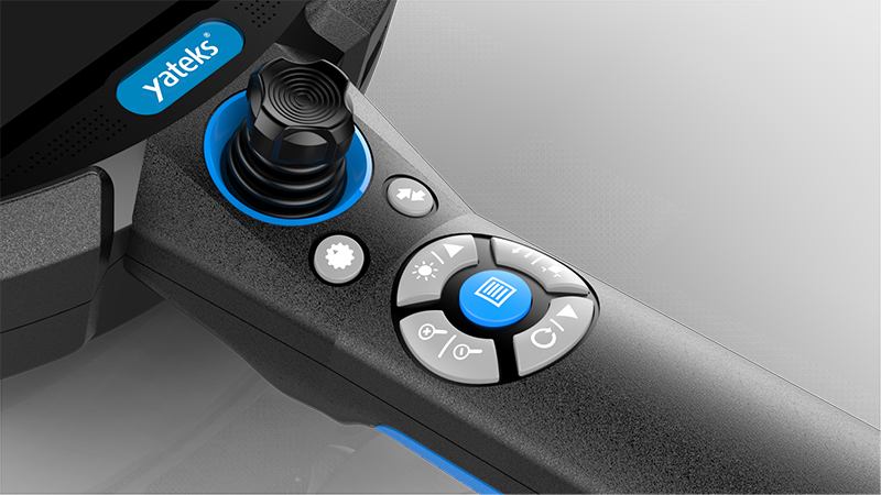 HIE系列高清視頻內(nèi)窺鏡采用手動(dòng)+電動(dòng)驅(qū)動(dòng)方式，探頭可實(shí)現(xiàn)360度旋轉(zhuǎn)，可全方位觀測(cè)被檢測(cè)物